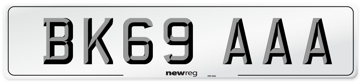 BK69 AAA Number Plate from New Reg